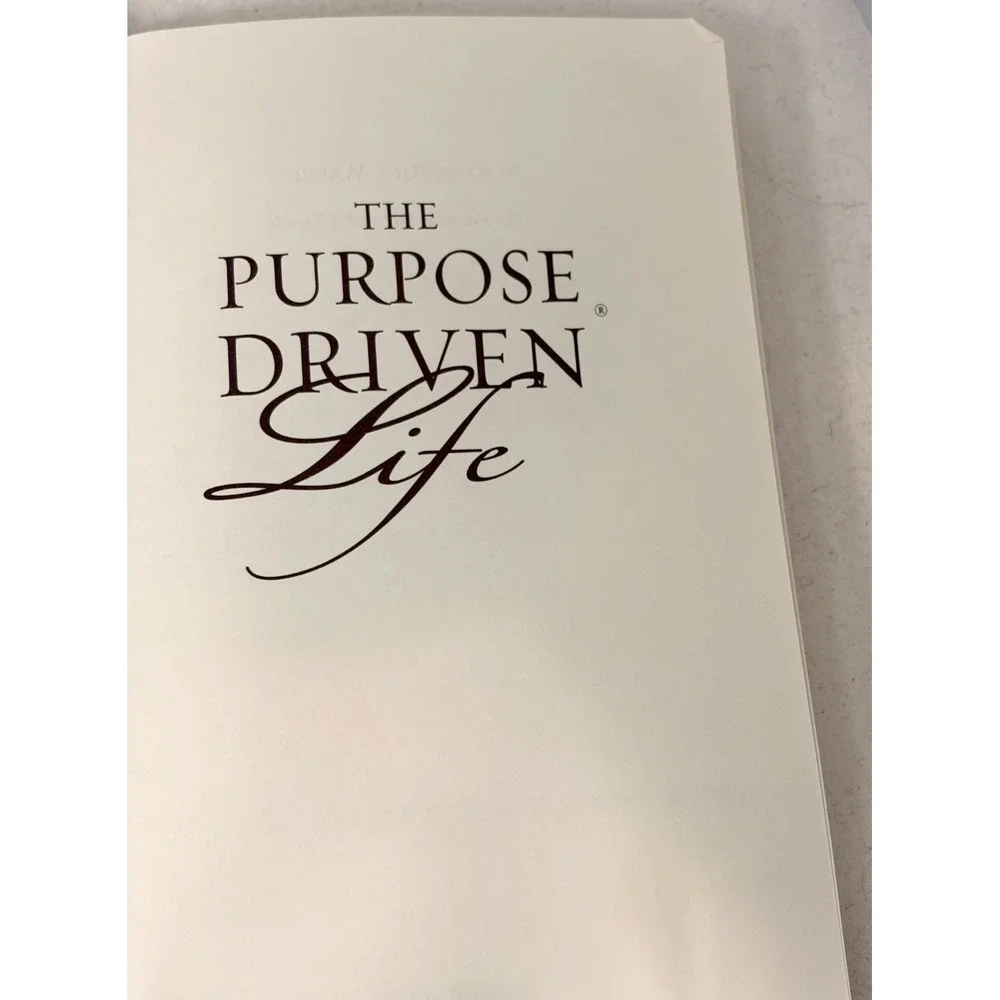 Rick Warren The Purpose Driven Life Hardcover 2002 Zondervan Christian Book w DJ